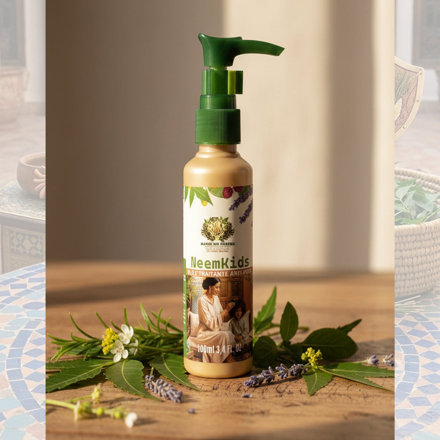 NeemKids - Pack Anti-Poux Complet | Huile + Shampooing Solide