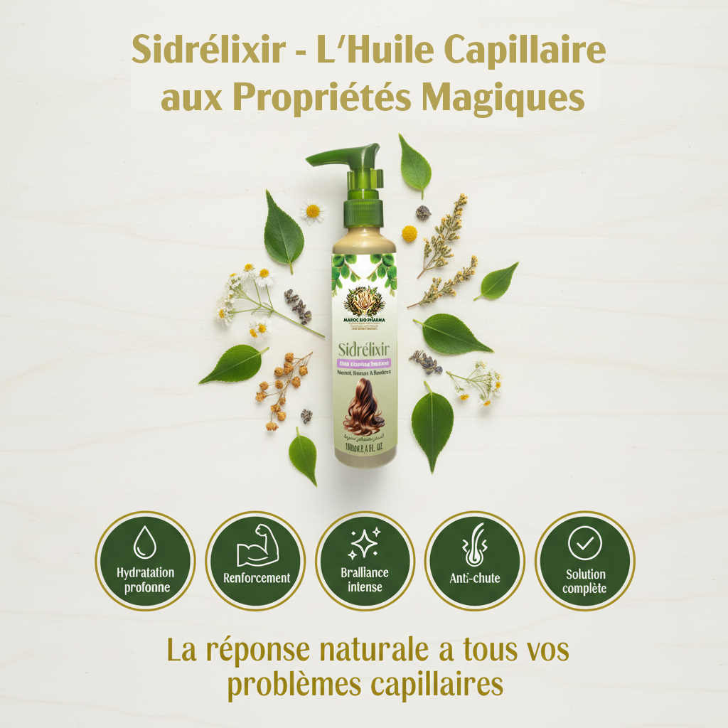 Huile De Sidr (Jujubier) 30ml - Soin Naturel Cheveux Et Peau - 100% Naturelle - Maroc