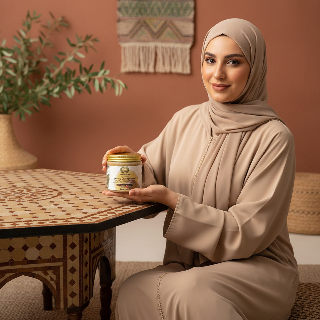 Femme abaya zellige
