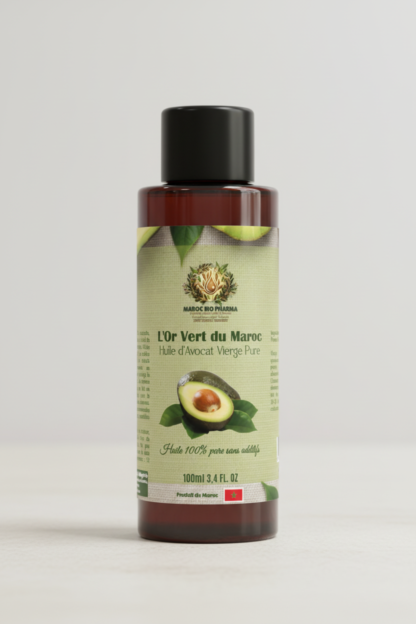 Mockup flacon Huile d'Avocat