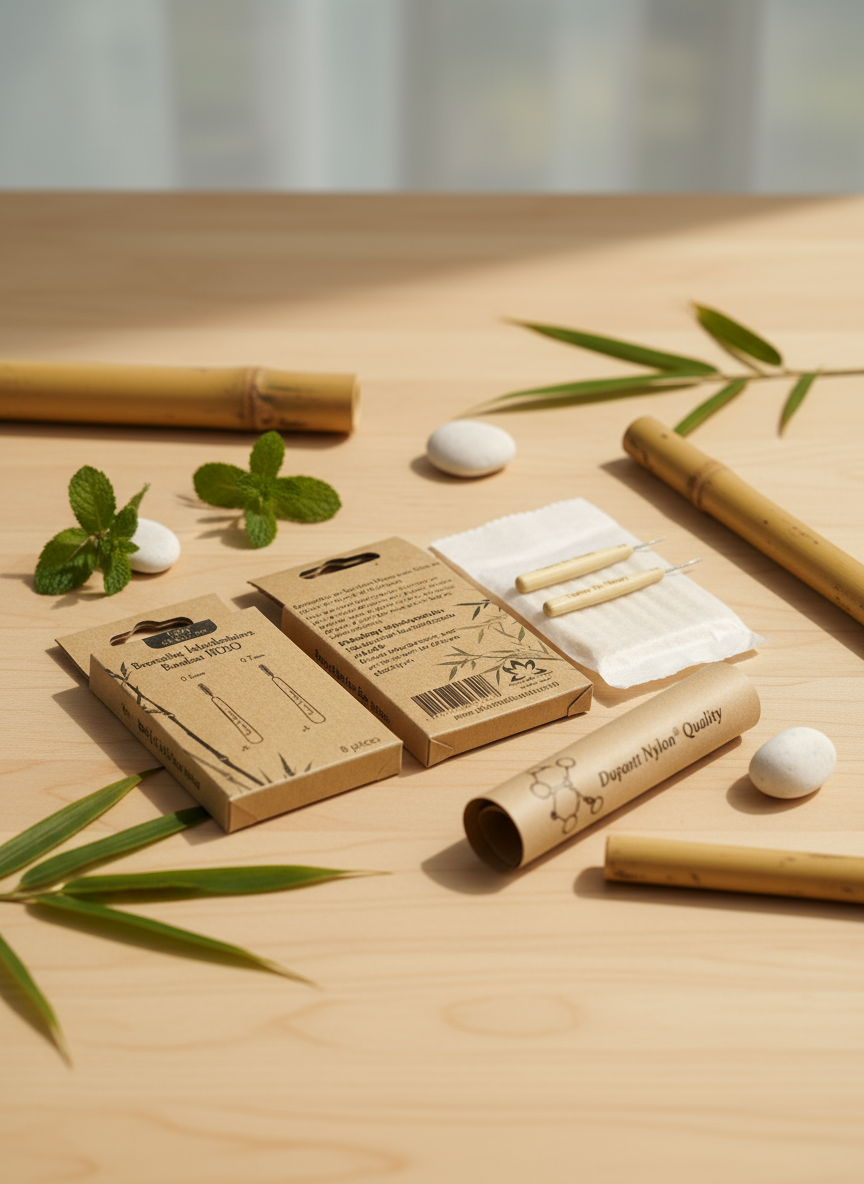 الفرش البينية من خشب البامبو - تصميم 2