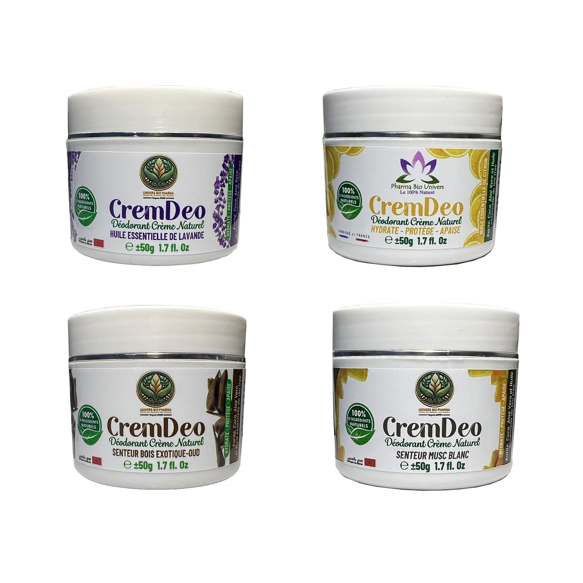 les quartes senteurs déodorant crème 100% naturel efficacité prouvée