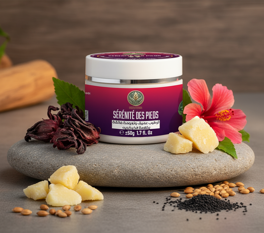 بلسم سكينة القدمين بالكركديه