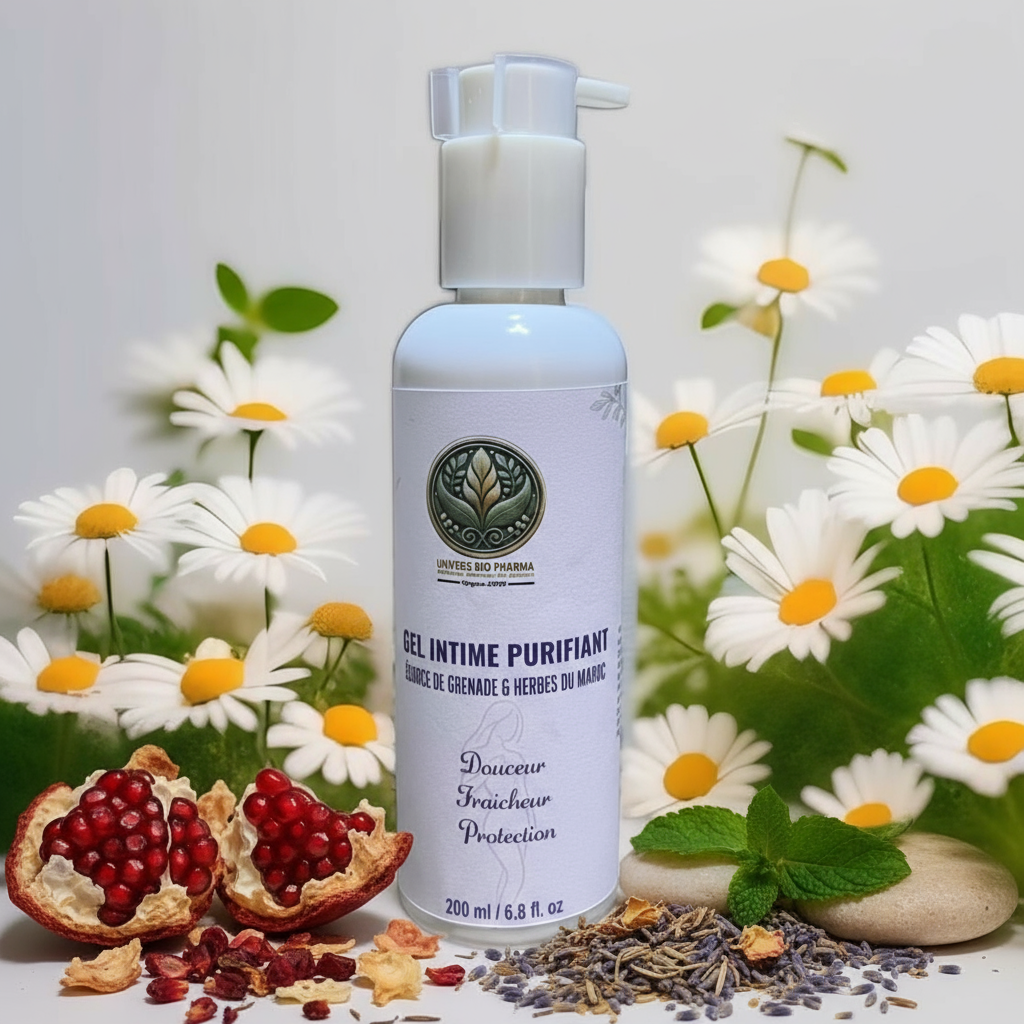 جل التنظيف الحميمي المنقي - بالرمان وأعشاب المغرب