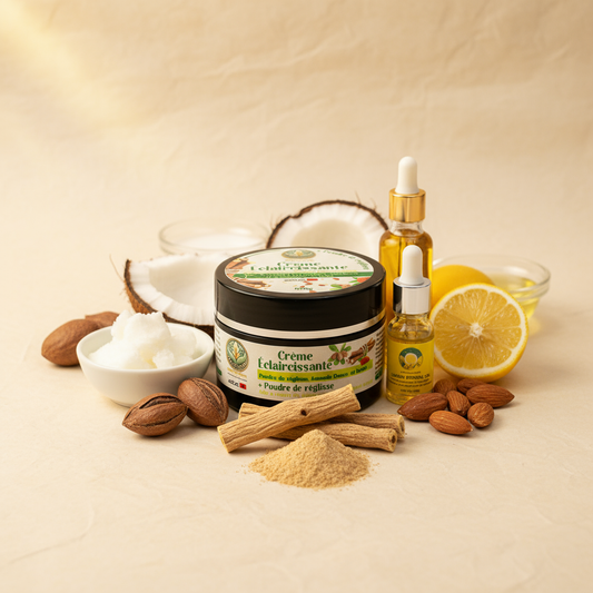 كريم تفتيح البشرة بمسحوق العرقسوس