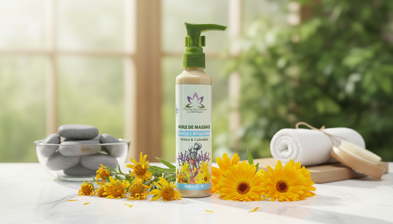 زيت التدليك بالأرنيكا والآذريون - للعضلات والمفاصل