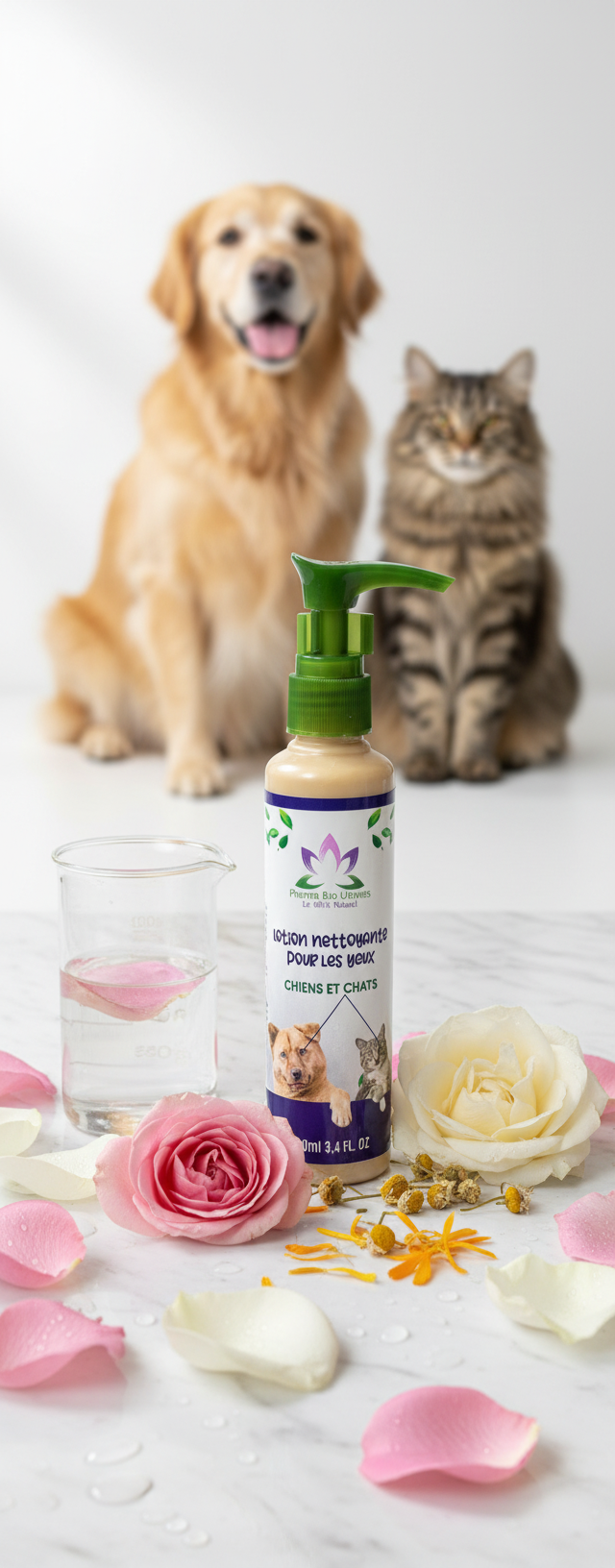 لوشن تنظيف العيون للكلاب والقطط