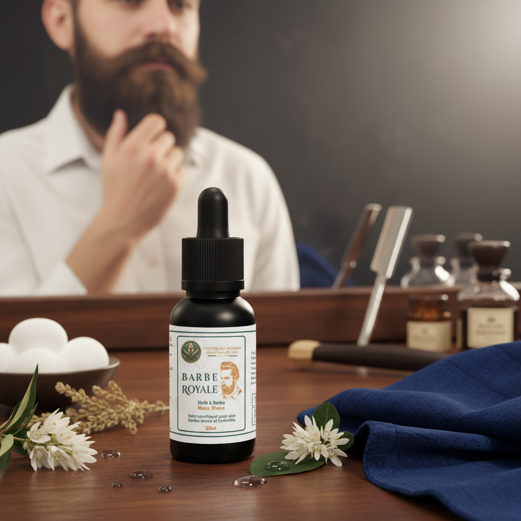زيت اللحية الملكي - المسك الأبيض