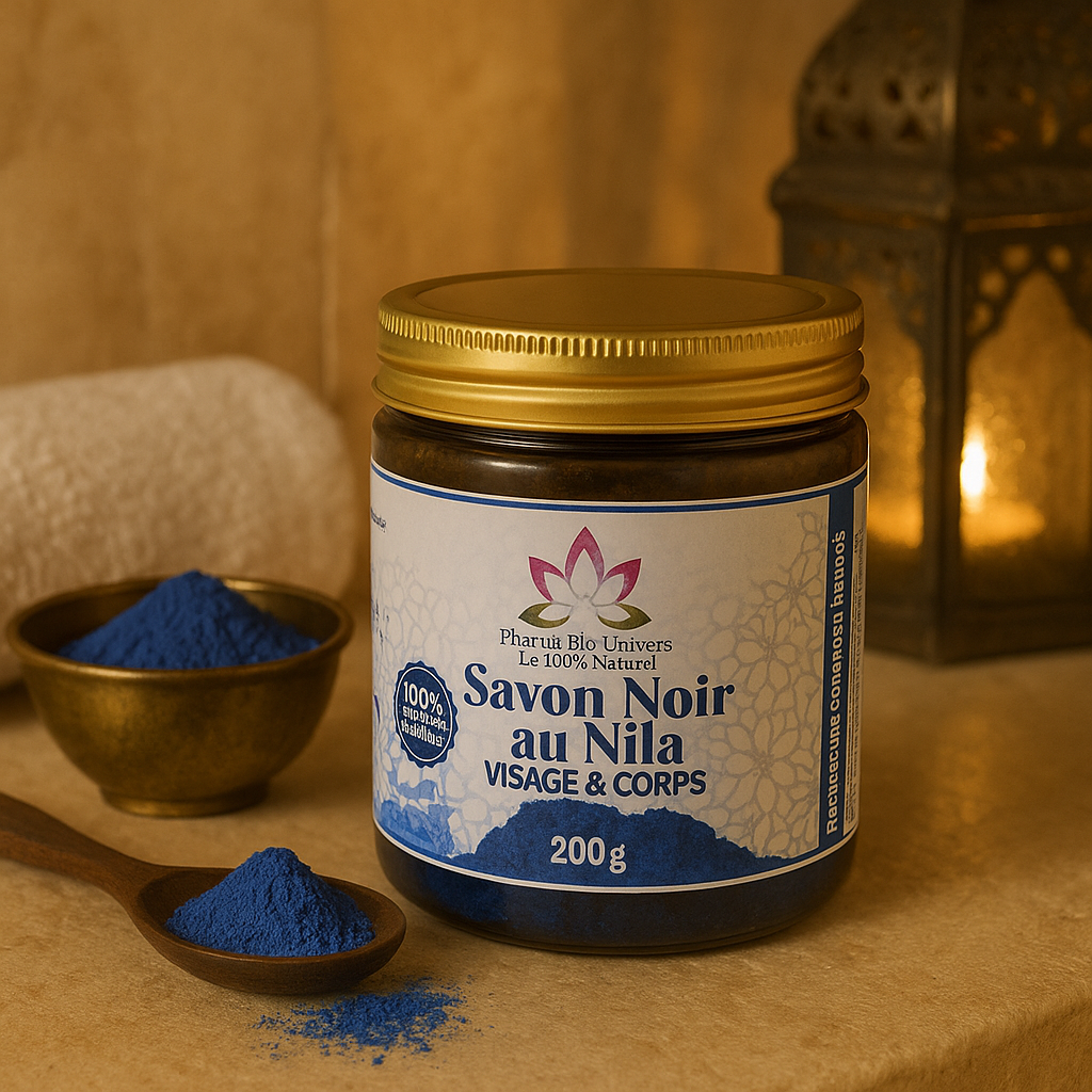Savon noir belli Nila gommage éclat Maroc 