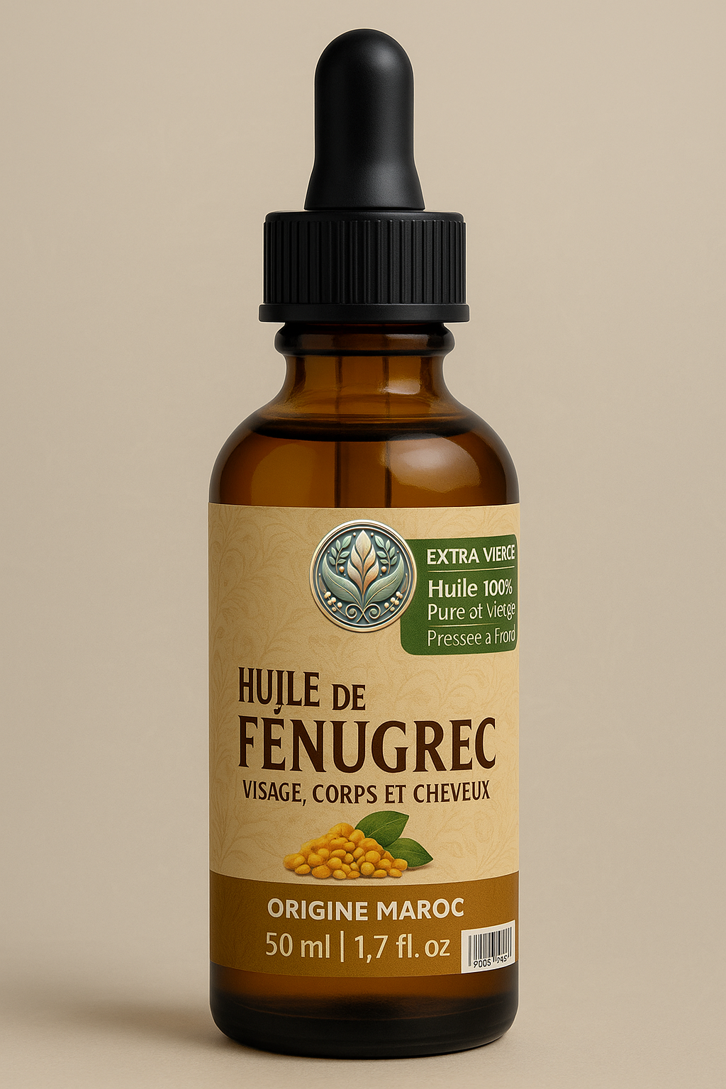 Huile de fenugrec et sésame artisanale pressée à froid – Coopérative Moyen Atlas