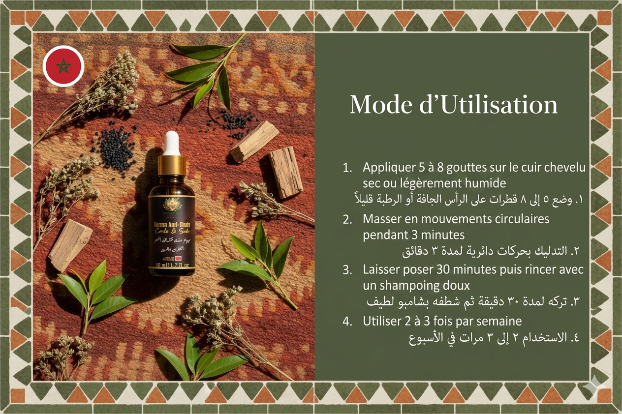 Sérum Anti-Chute — Cade, Sidr & Macérats Artisanaux
