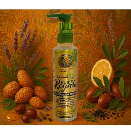 Huile capillaire artisanale anti-chute fabriquée par une coopérative de femmes du Moyen Atlas avec romarin, fenugrec, nigelle et huiles végétales naturelles 2