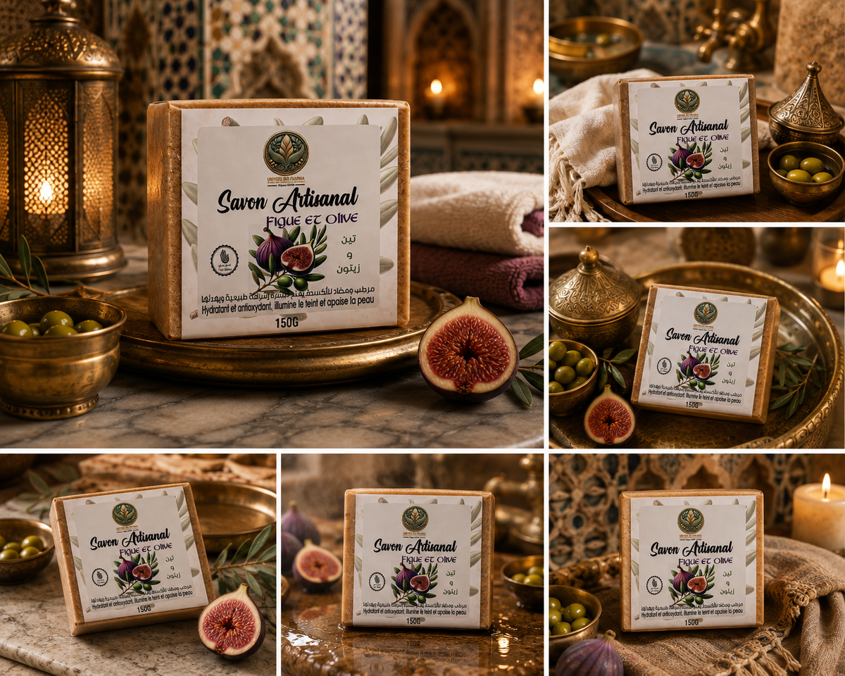 Savon Artisanal à la Figue et à l’Huile d’Olive - 150 g