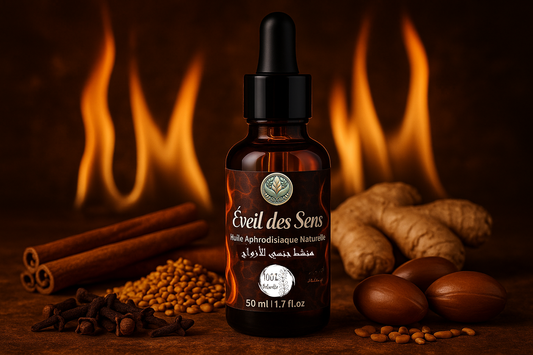 Éveil des Sens - Huile Aphrodisiaque Stimulante pour Couple