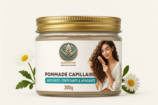 Pommade capillaire anti-chute naturelle 200g - Maroc Bio Pharma - Soin fortifiant pour repousse des cheveux avec ingrédients bio du Maroc