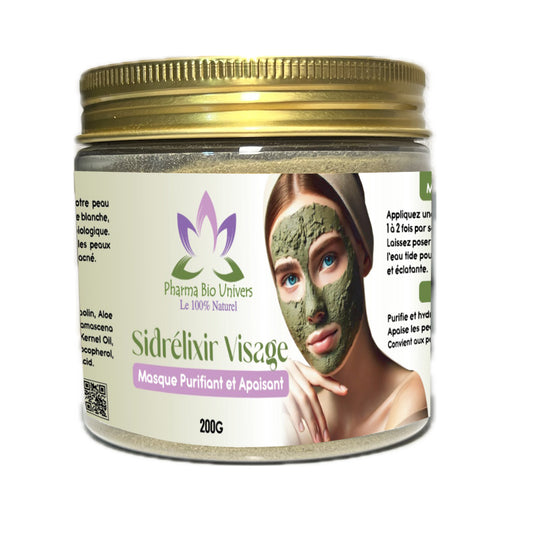 Sidrélixir Visage : Le Gommage Naturel pour une Peau Purifiée et Revitalisée - Maroc Bio Pharma