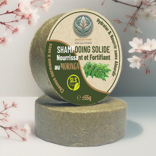 Shampoing Solide Naturel – Moringa & Ghassoul