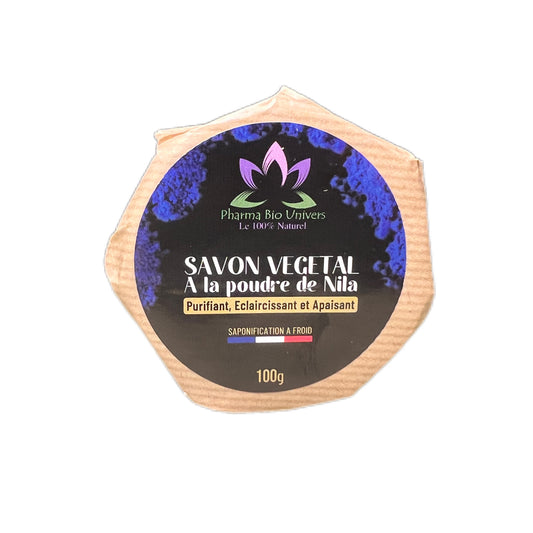 Savon Végétal à la Poudre de Nila - Saponifié à Froid, Fabrication Française 100gr - Maroc Bio Pharma