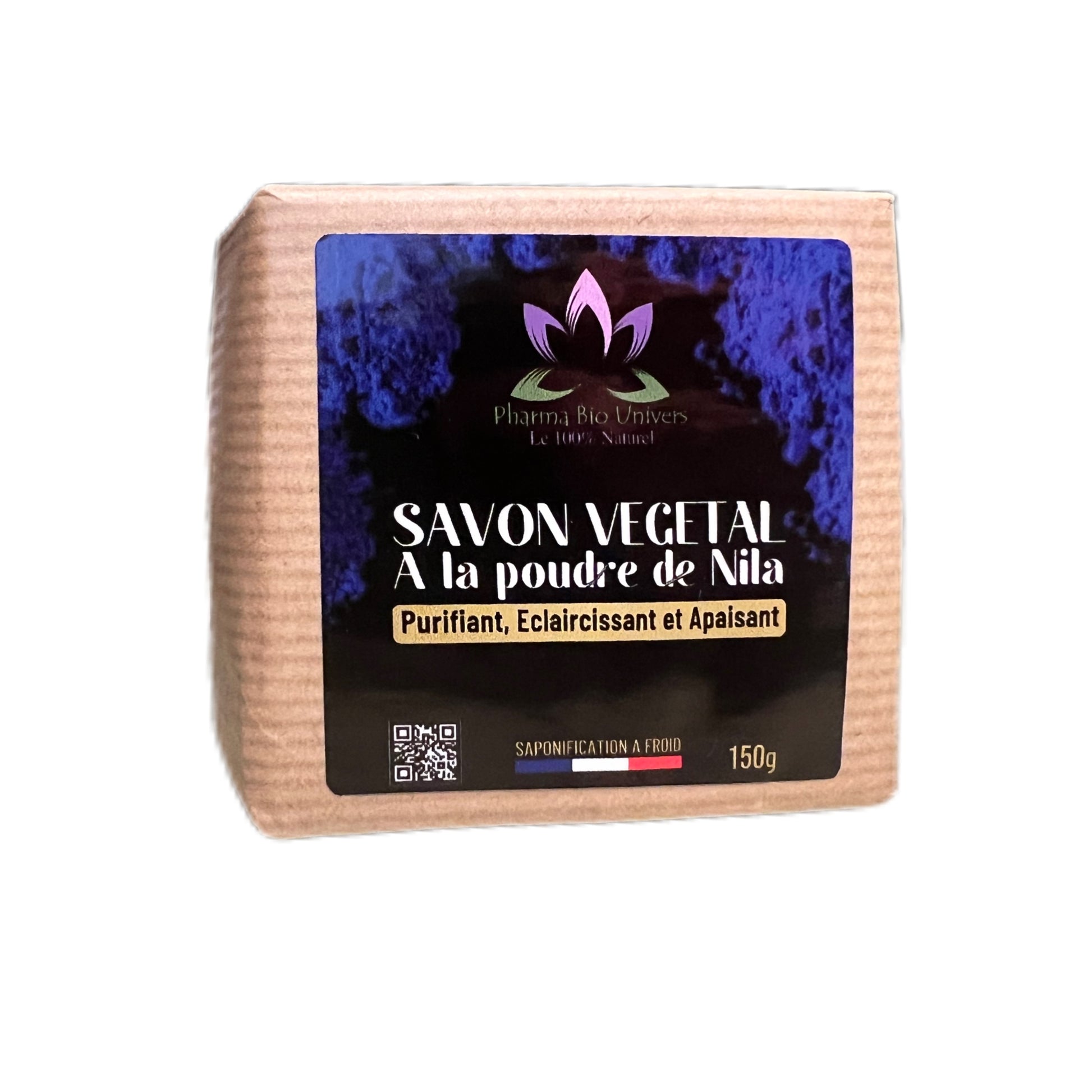 Savon Végétal à la Poudre de Nila Saponifié à Froid - Pureté Naturelle Fabriquée en France, en Seine - et - Marne - Maroc Bio Pharma