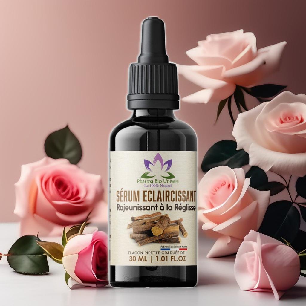 سيروم تفتيح وتجديد البشرة بالعرق سوس 30 مل Sérum Éclaircissant et Rajeunissant à la Réglisse 30 ml - Maroc Bio Pharma