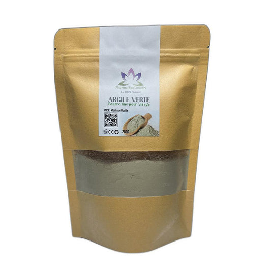 Argile verte montmorillonite 200 gr - Maroc Bio Pharma