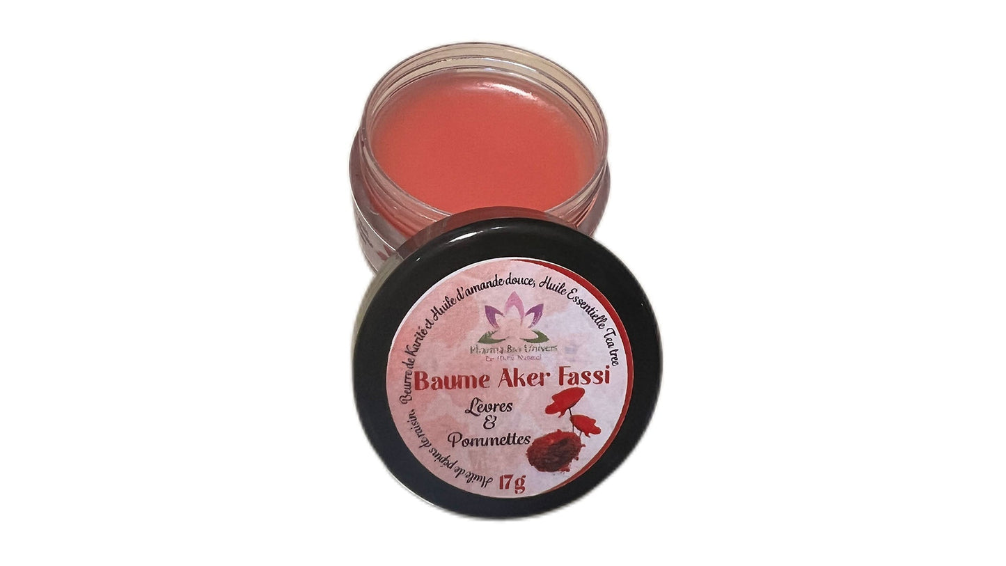 Baume à lèvres à l'Aker Fassi 17 gr - بلسم الشفاه بالعكار الفاسي - Maroc Bio Pharma