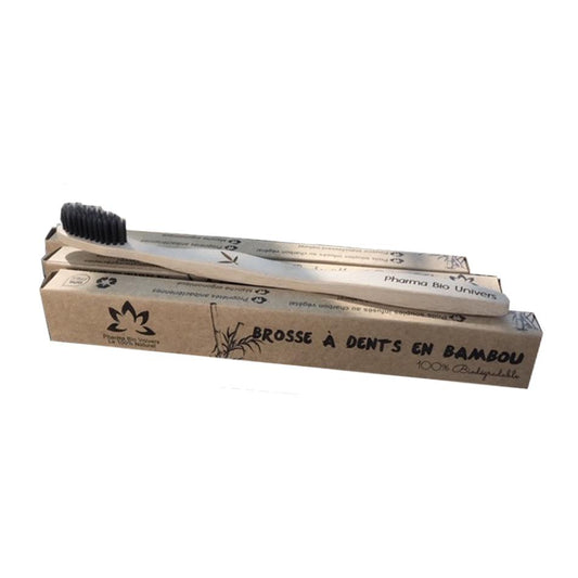 Brosses à dents biodégradables en bois de bambou MOSO - Pharma Bio Maroc