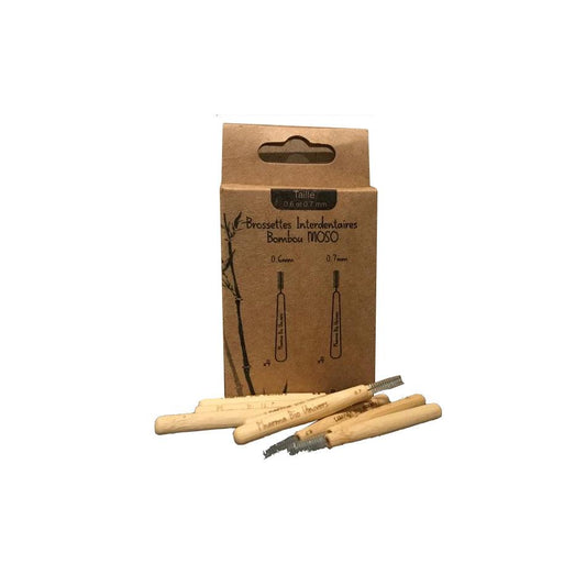 Brossettes Interdentaires en Bambou Moso avec Poils en Nylon de Qualité DuPont - Pharma Bio Maroc