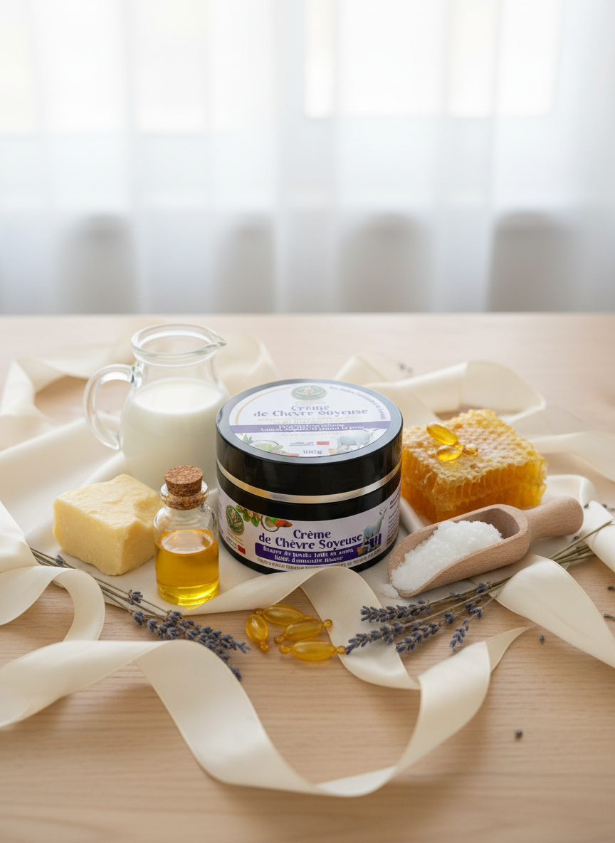 Crème de Chèvre Soyeuse - Photo Professionnelle