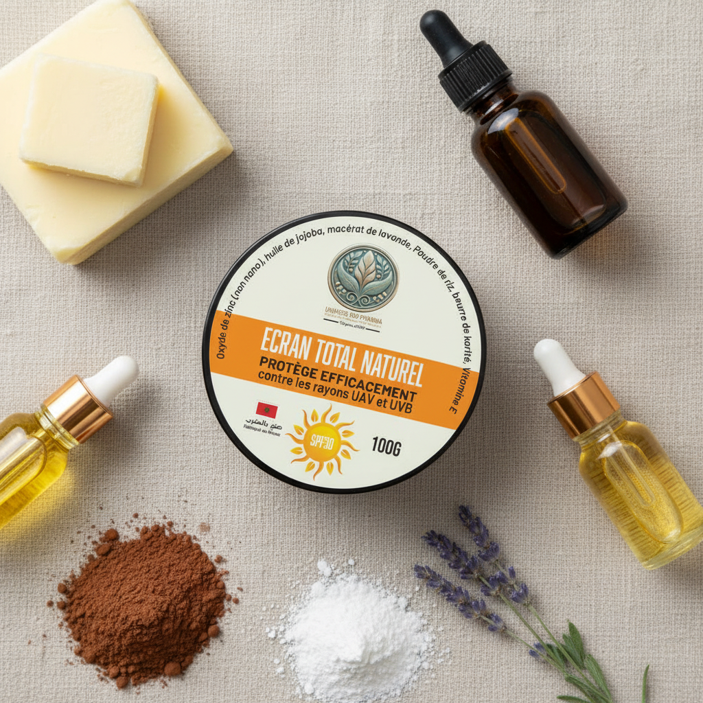 Écran Solaire – Flat Lay