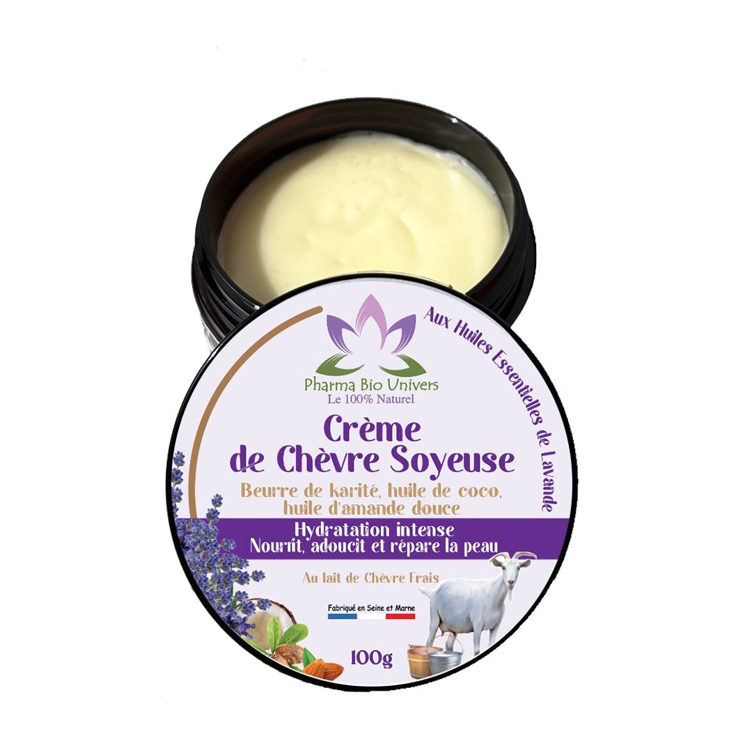 Crème de Chèvre Soyeuse, Crème corps lait de chèvre Frais - Pharma Bio Maroc