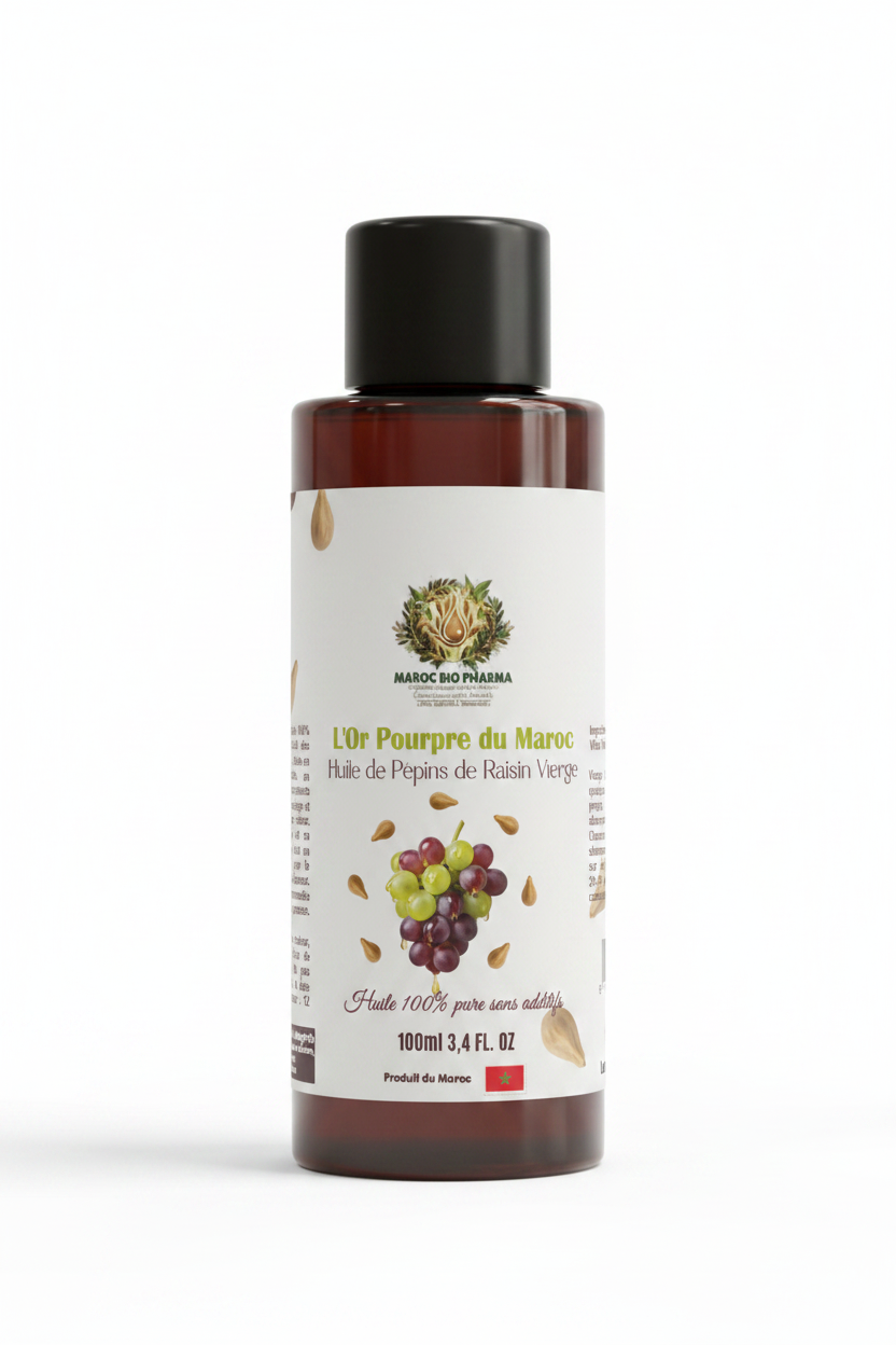 Flacon Huile Pépins de Raisin – Mockup Final