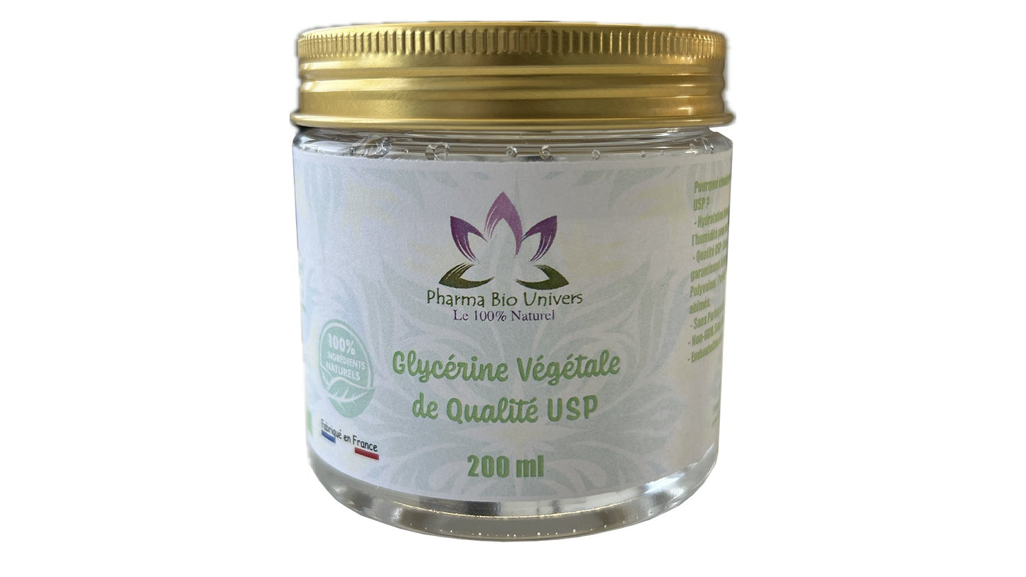 Glycérine Végétale de Qualité USP - 200 ml - Pharma Bio Maroc