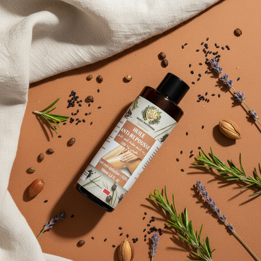 Huile Anti-Repousse - Flat lay