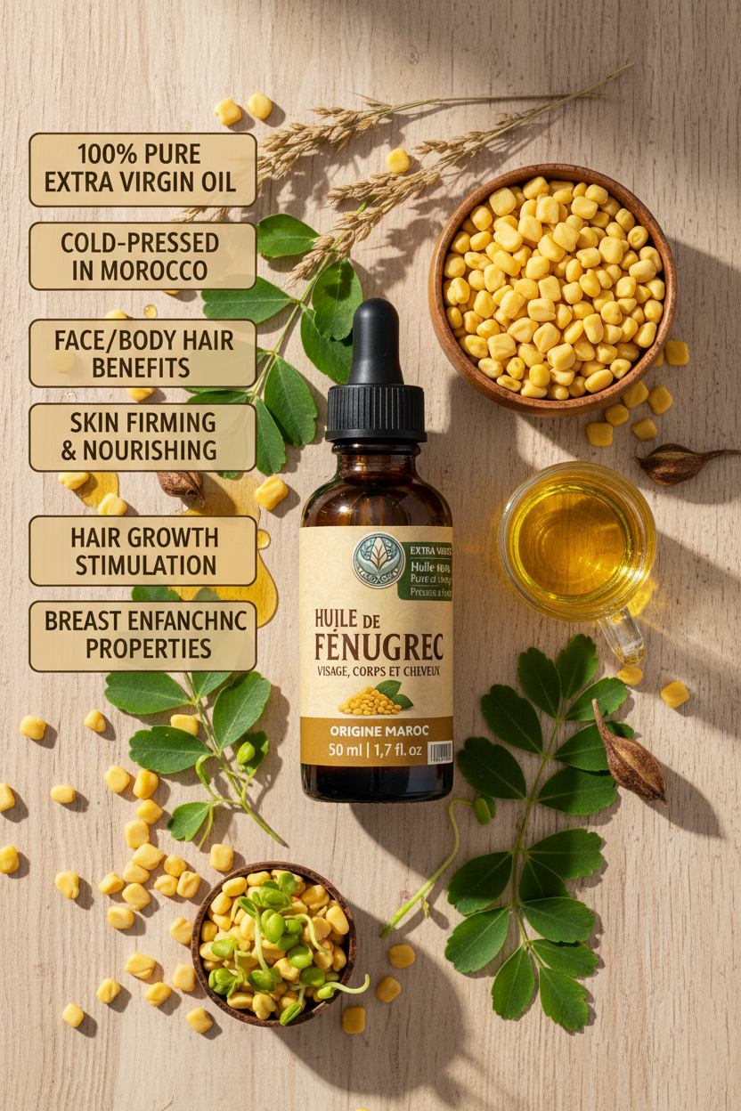 Huile de Fenugrec dans un contexte naturel