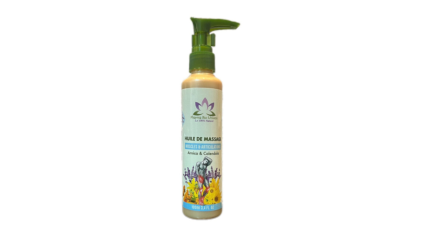 Huile de Massage Muscles et Articulations - Soin Apaisant et Réparateur 100 ml - Maroc Bio Pharma