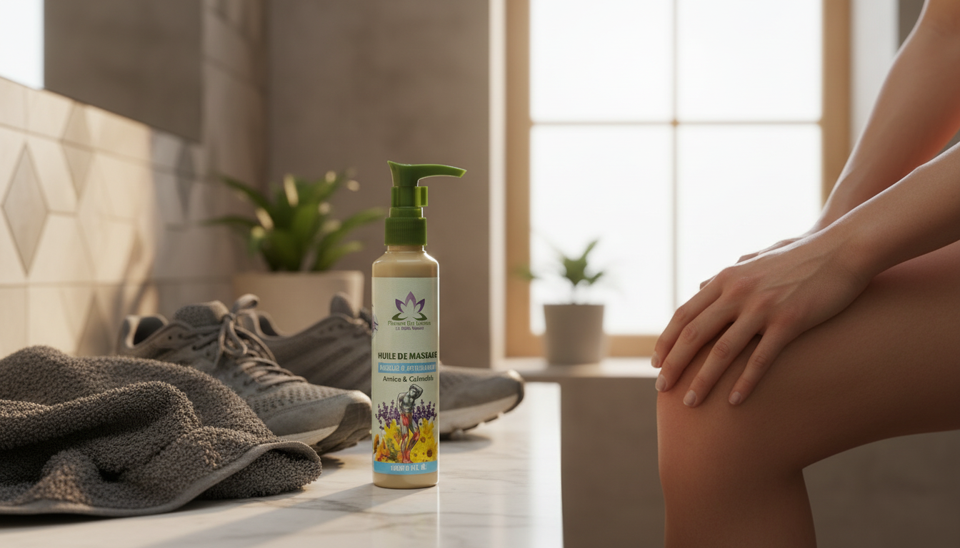 Huile de massage post-sport