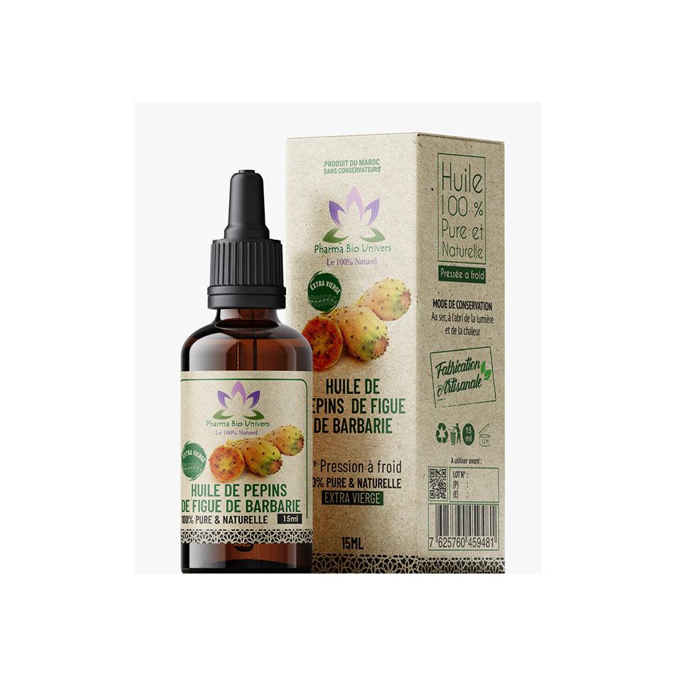 HUILE DE PÉPINS DE FIGUE DE BARBARIE 15 ml - Maroc Bio Pharma