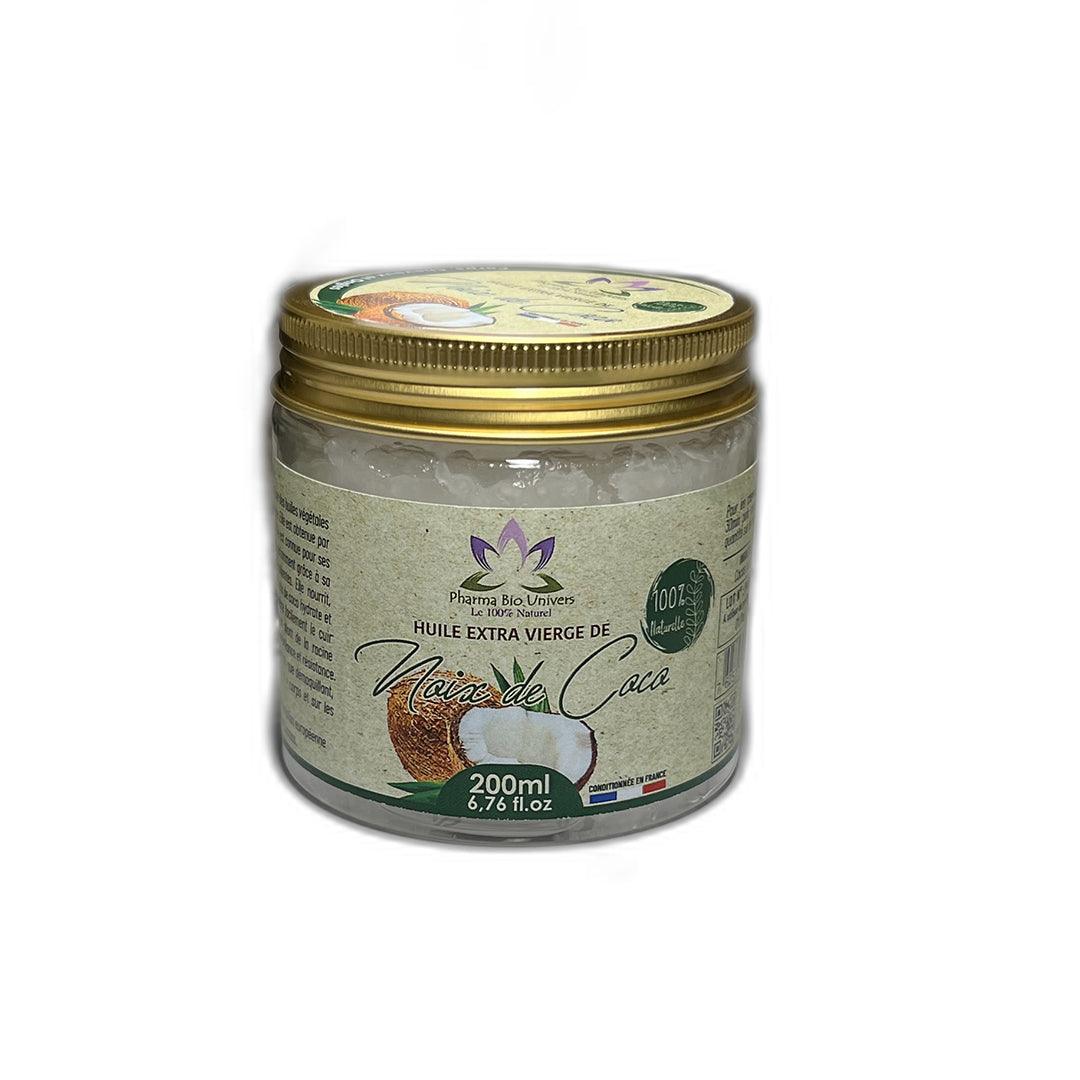 Huile Extra Vierge de Noix de Coco Bio 200ml - Maroc Bio Pharma
