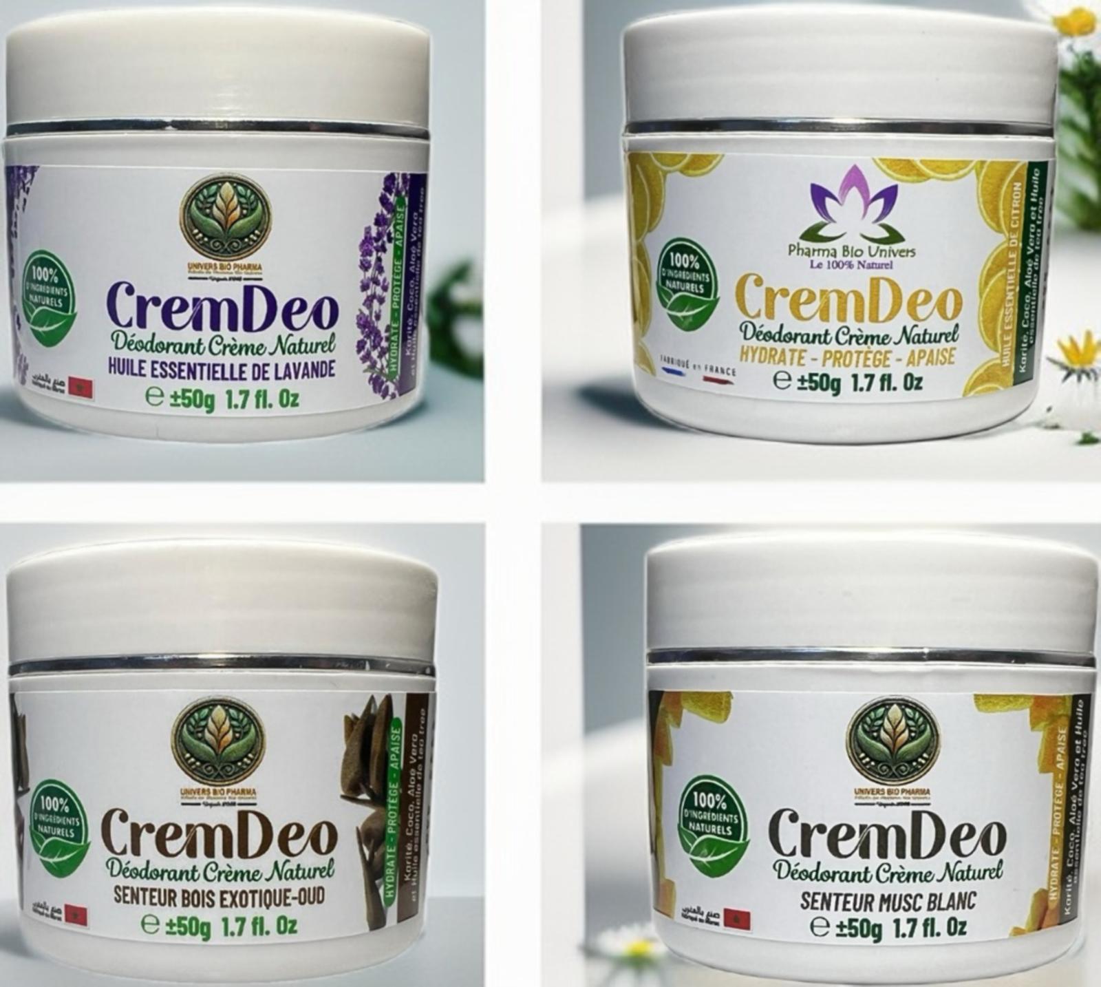 les quatre senteurs déodorant crème 100% naturel efficacité prouvée