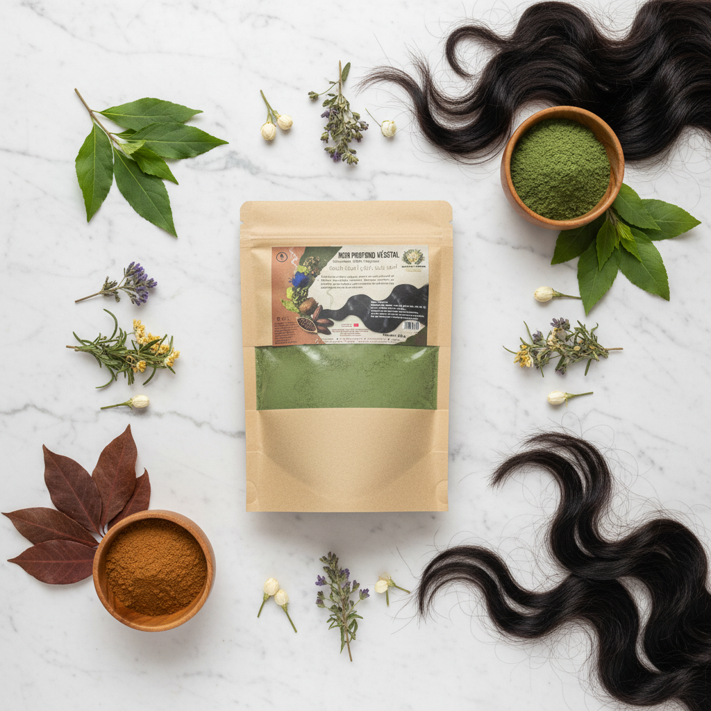 Mise en scène produit avec ingrédients naturels