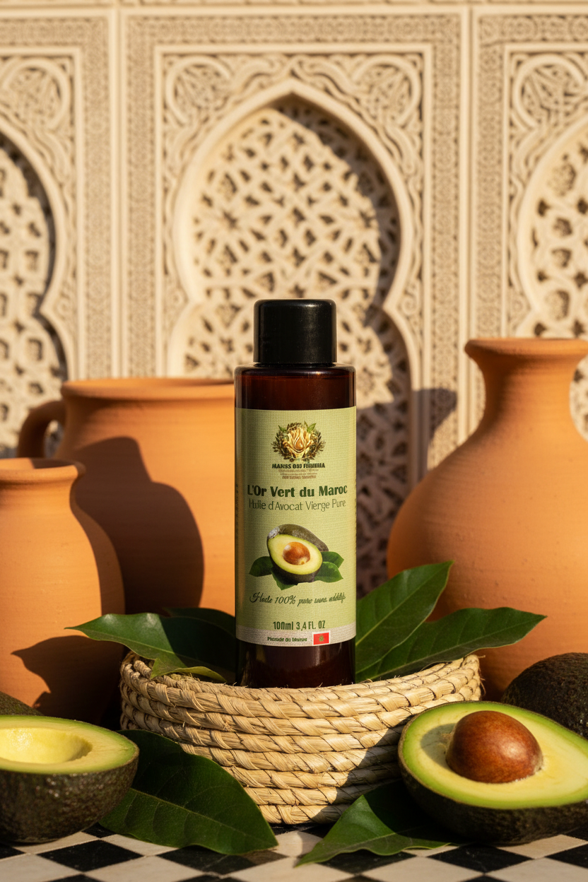 Mockup flacon - Environnement naturel marocain