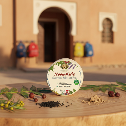 NeemKids - Flat lay naturel école marocaine