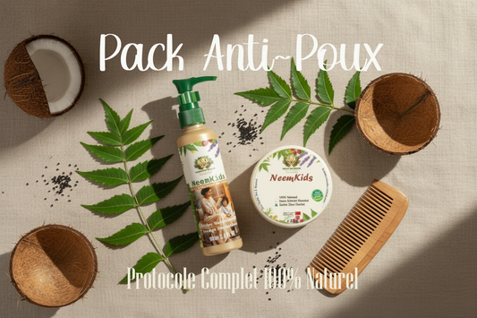 NeemKids - Pack Anti-Poux Complet | Huile + Shampooing Solide
