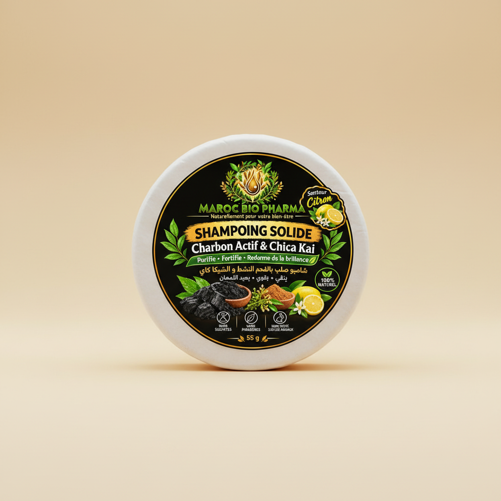 Packshot carré du shampoing solide Citron