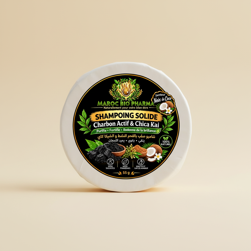 Packshot carré du shampoing solide Noix de Coco