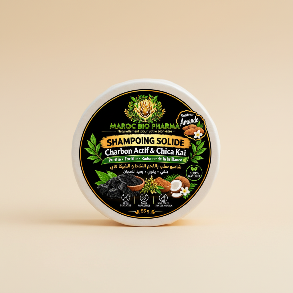 Packshot carré du shampoing solide senteur Amande