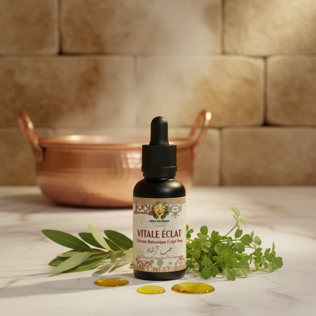 Sérum dans hammam marocain