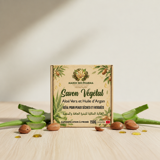 Savon Aloe Vera et Huile d’Argan avec sa nouvelle étiquette