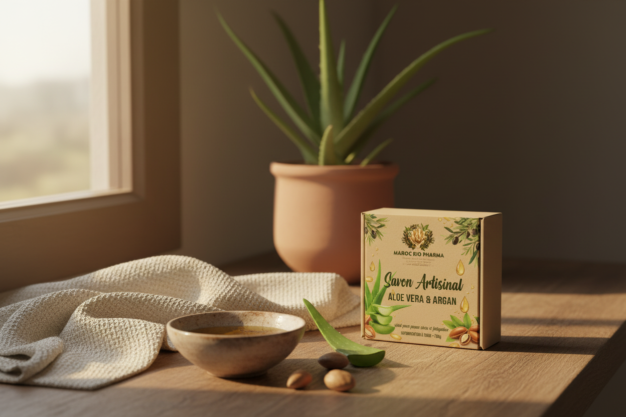 Savon – lumière dorée atelier